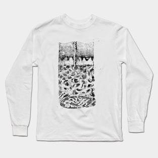 Vertical section of the skin Long Sleeve T-Shirt